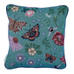 Pollination Bloom Jade Woven Cushion Cover