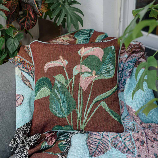 Indoor Jungle Brew Woven Cushion Cover