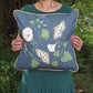 Little Magpie Moth Gold Cushion Cover