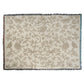 neutral tone decor cream two tone woven blanket featuring oak woodland butterfies , squirrels and birds