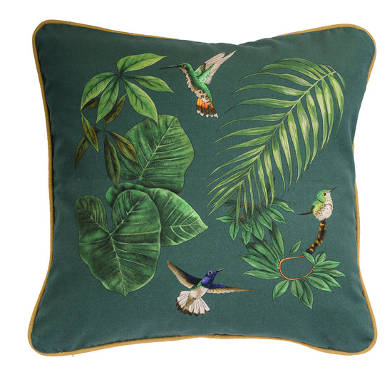 Forest Flight Gold Cushion Cover